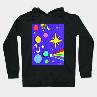 retro space Hoodie